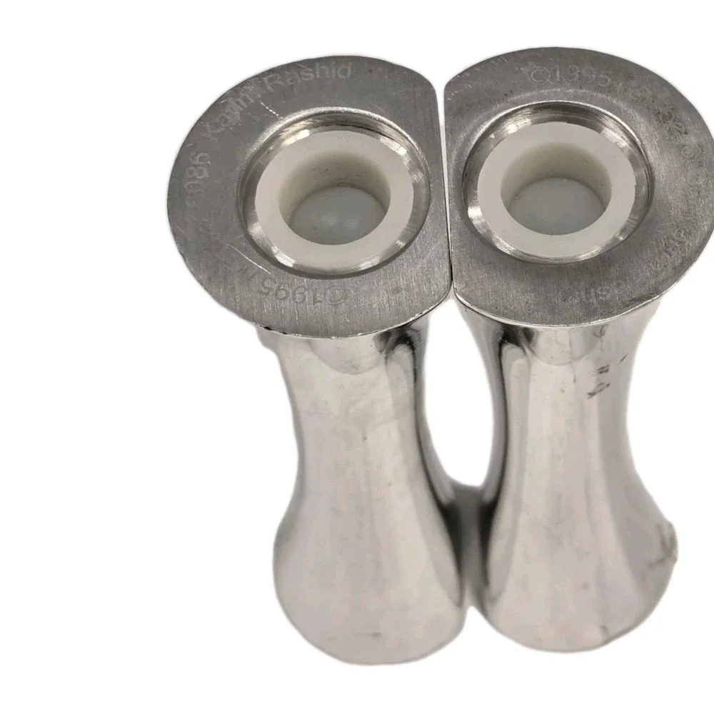 Nambe Hug‎ Salt & Pepper Shakers Set, Alloy Metal 1995